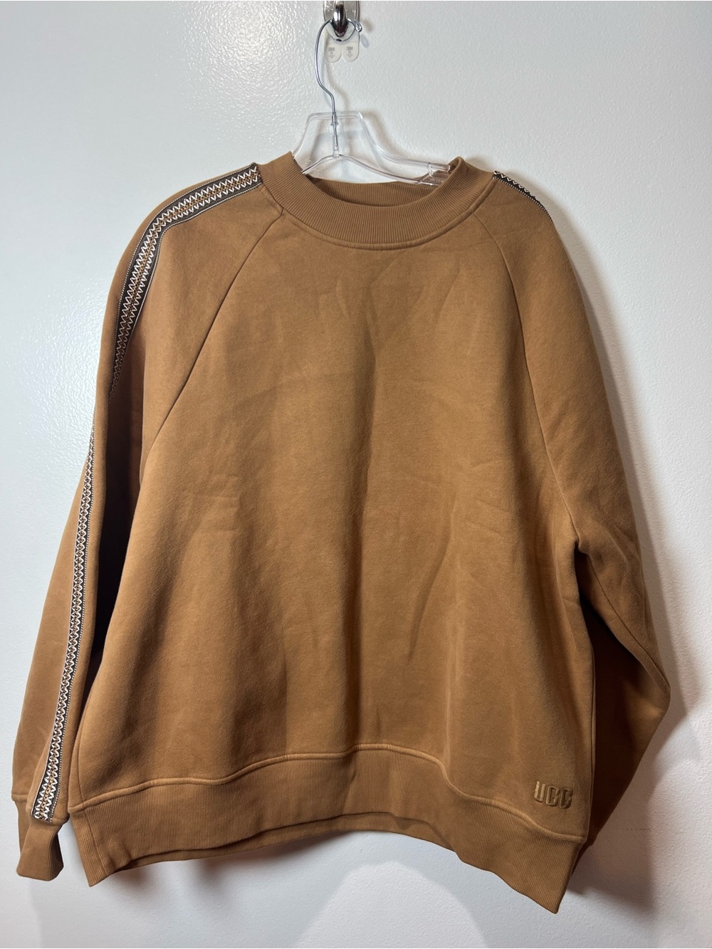 UGG Men's Tasman Crewneck Sweatshirt with UGG Braid Sleeve